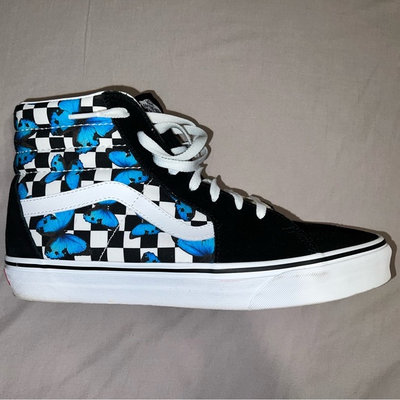 Men’s Blue Butterfly Vans - Picture 4 of 7